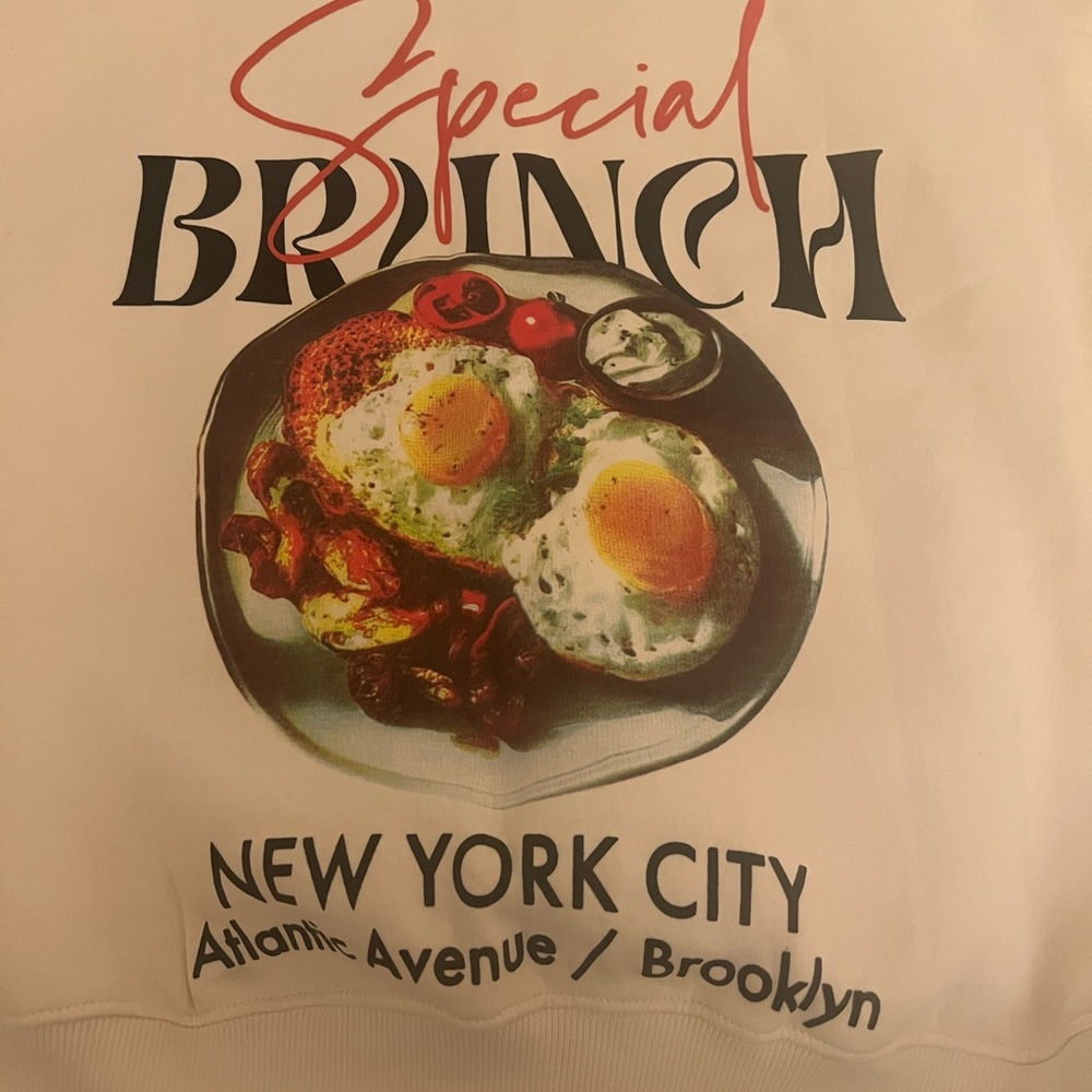NYC New York City Atlantic Avenue/Brooklyn Graphic Print Brunch Hoodie